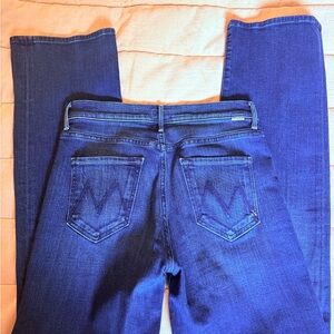 MOTHER The Kick It High Rise Straight Leg Jeans